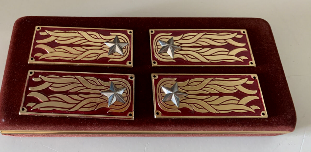 🔴 POLIZIA STATO alamari mostrine per giacca divisa 6 PZ VINTAGE