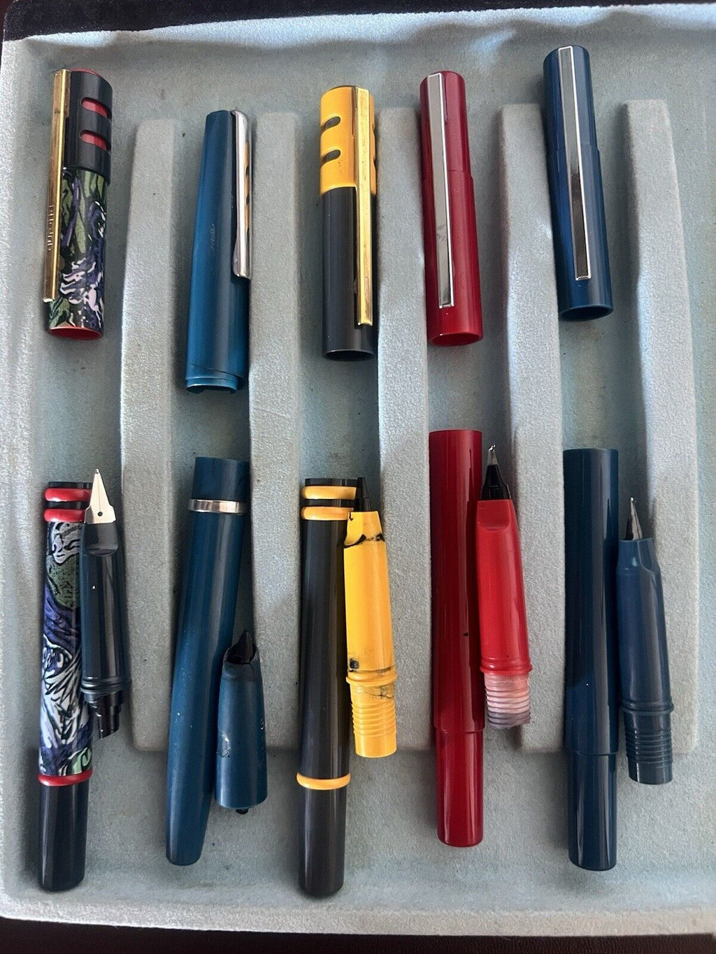 Auretta Stifte Füllfederhalter Aurora Teile Ersatzteile Federn Kappen Lot 5 St 