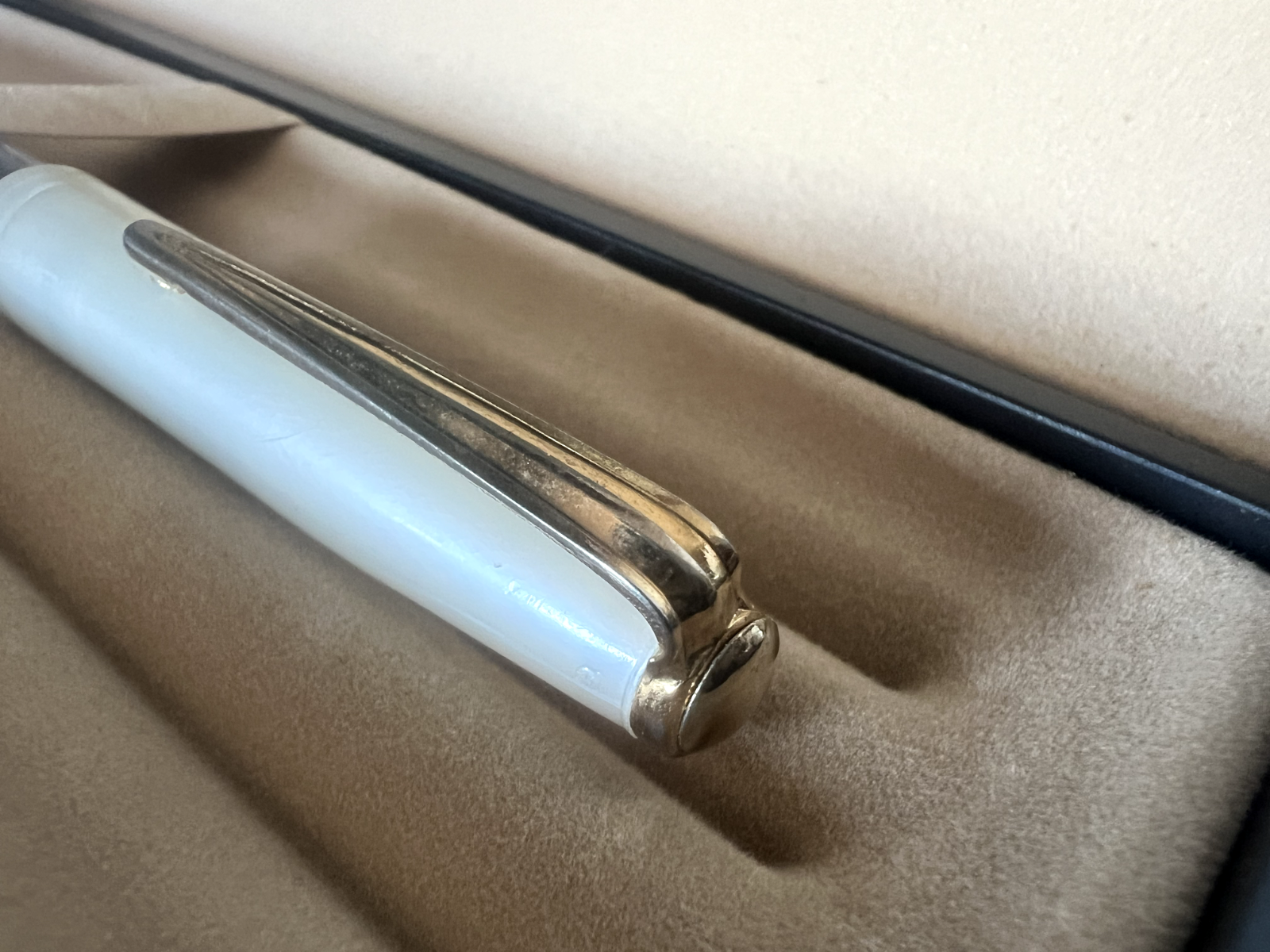 Stilus Stylo-Plume Stylo à Plume Celluloid Nacre Stylo Plume F Écrit Vintage