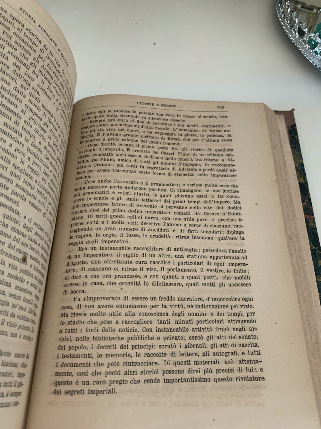 🔴 Ancient book POPULAR HISTORY OF ITALY origins up to Rome Oscar Pio 1871 