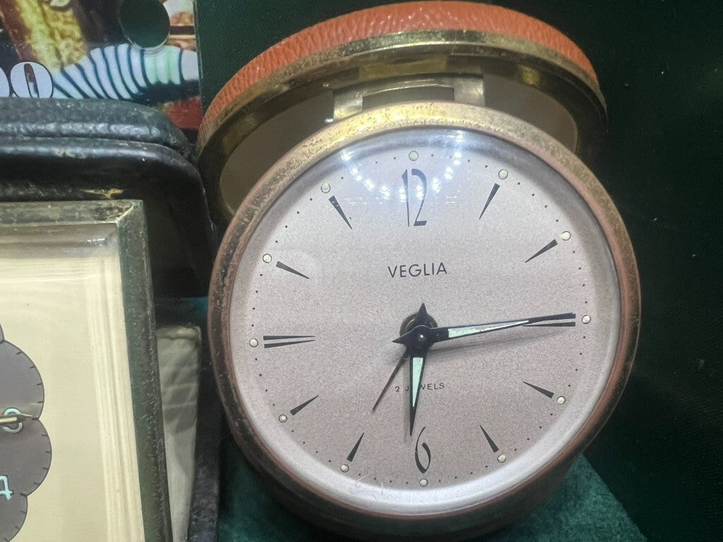 🔴 Orologi SVEGLIE parti di ricambio riparazione con foderi 8 PEZZI vintage