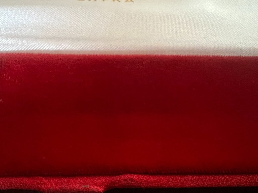 Unitas Boîtier Boîte Montre Poignet Trousse Coffret Rouge Vintage