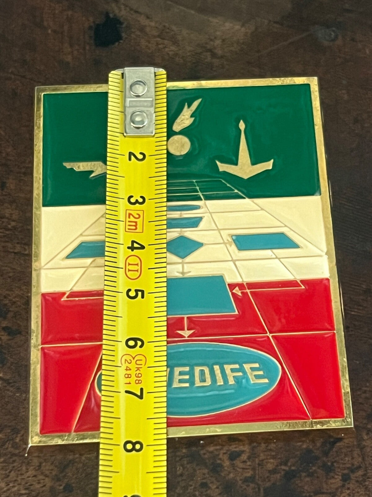 🔴 Crest ORMEDIFE metallo ufficio centrale organizzazione metodi statistica