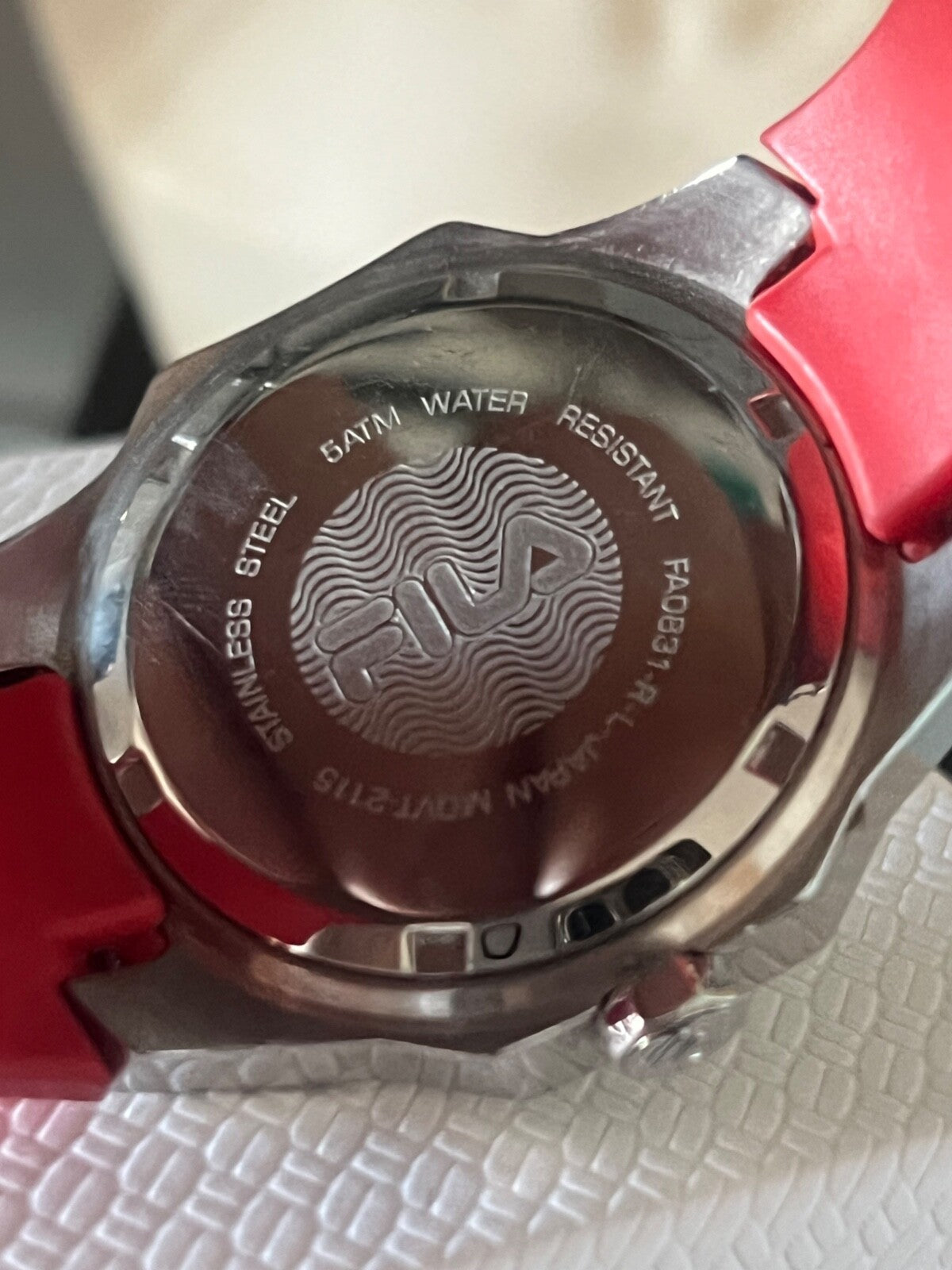 🔴 FILA Herrenuhr FA0831, 5 ATM wasserdicht, Übergröße 42 mm 