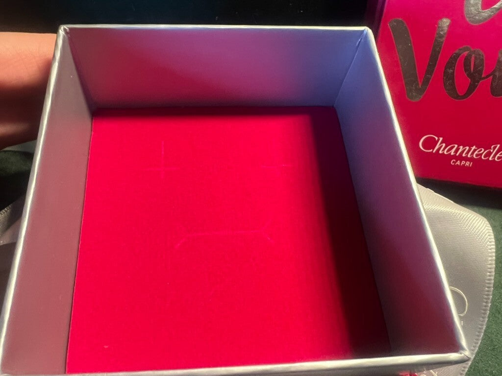 🔴 CHANTECLER scatola bracciale braccialetto custodia astuccio cofanetto rosa