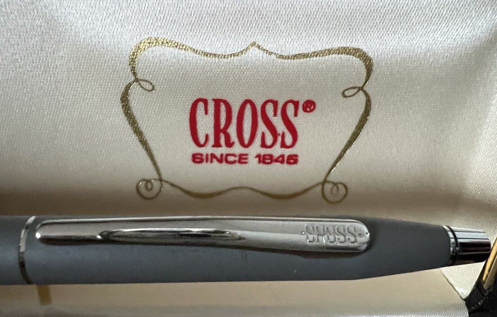 Cross Stylo-Plume Sphère Laque Gris Classique Century Écrit Boîte Notice F