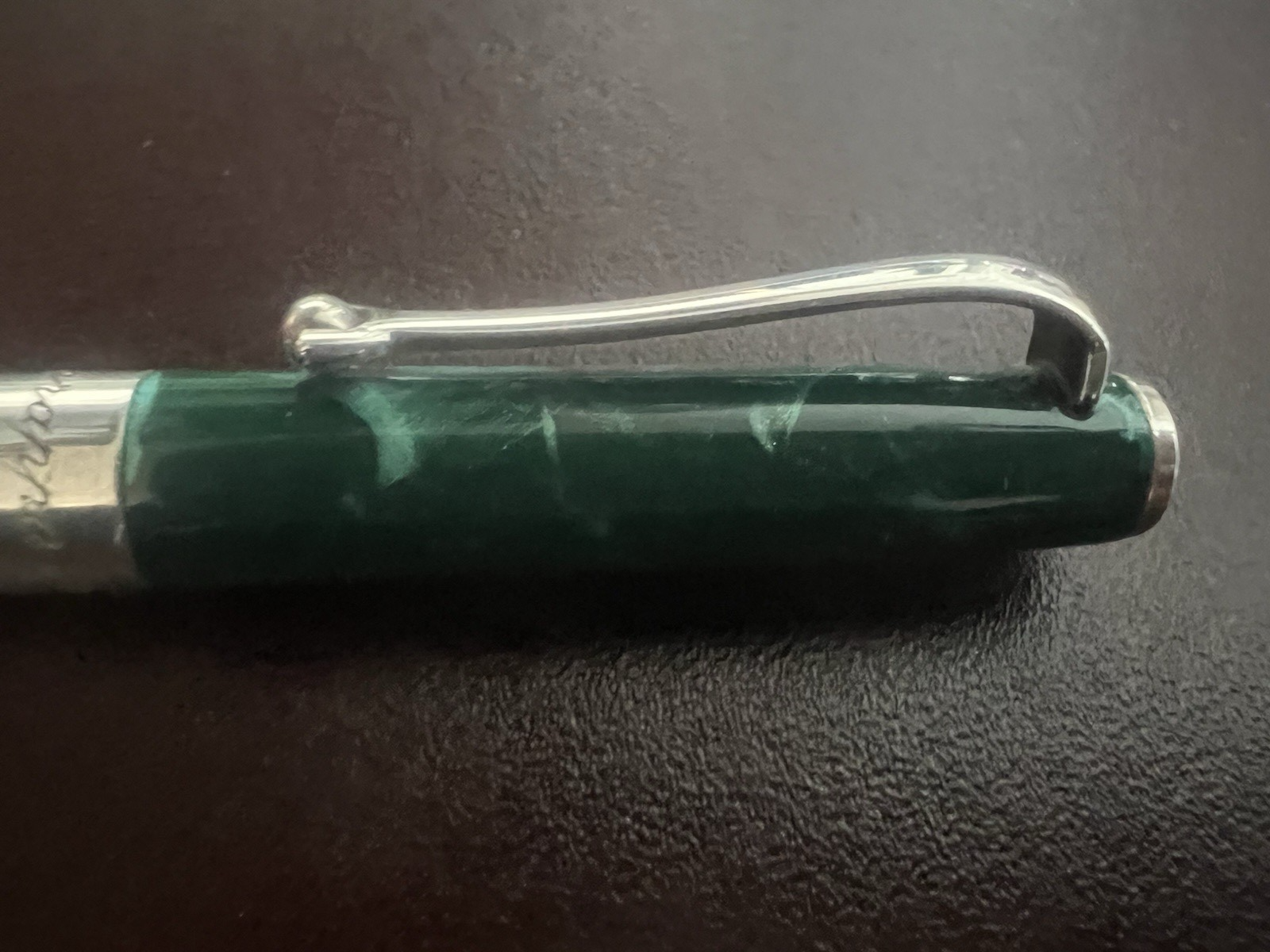 🔴 MONTEGRAPPA matita portamine argento 925 lacca verde mini vintage rara
