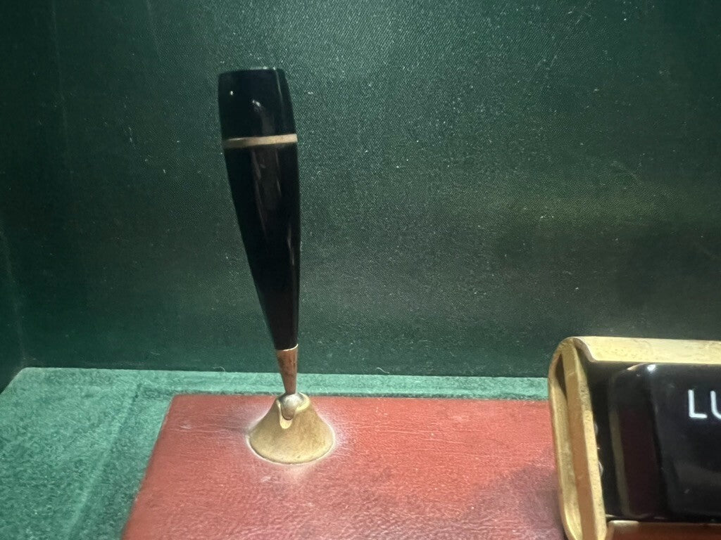 🔴 Base penna sfera stilografica sfera stiloforo dadi calendario scrivania