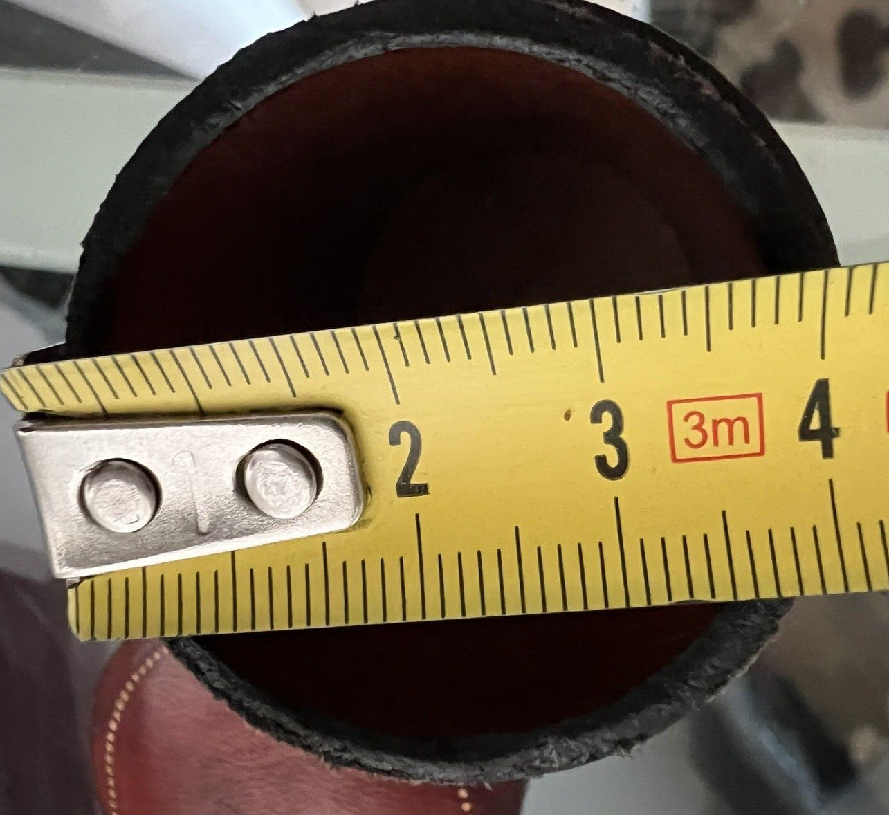 Uhrenbox-Anhänger, Schmuckstein, goldfarben, L 3,7 cm, H 5,5 cm, antik 