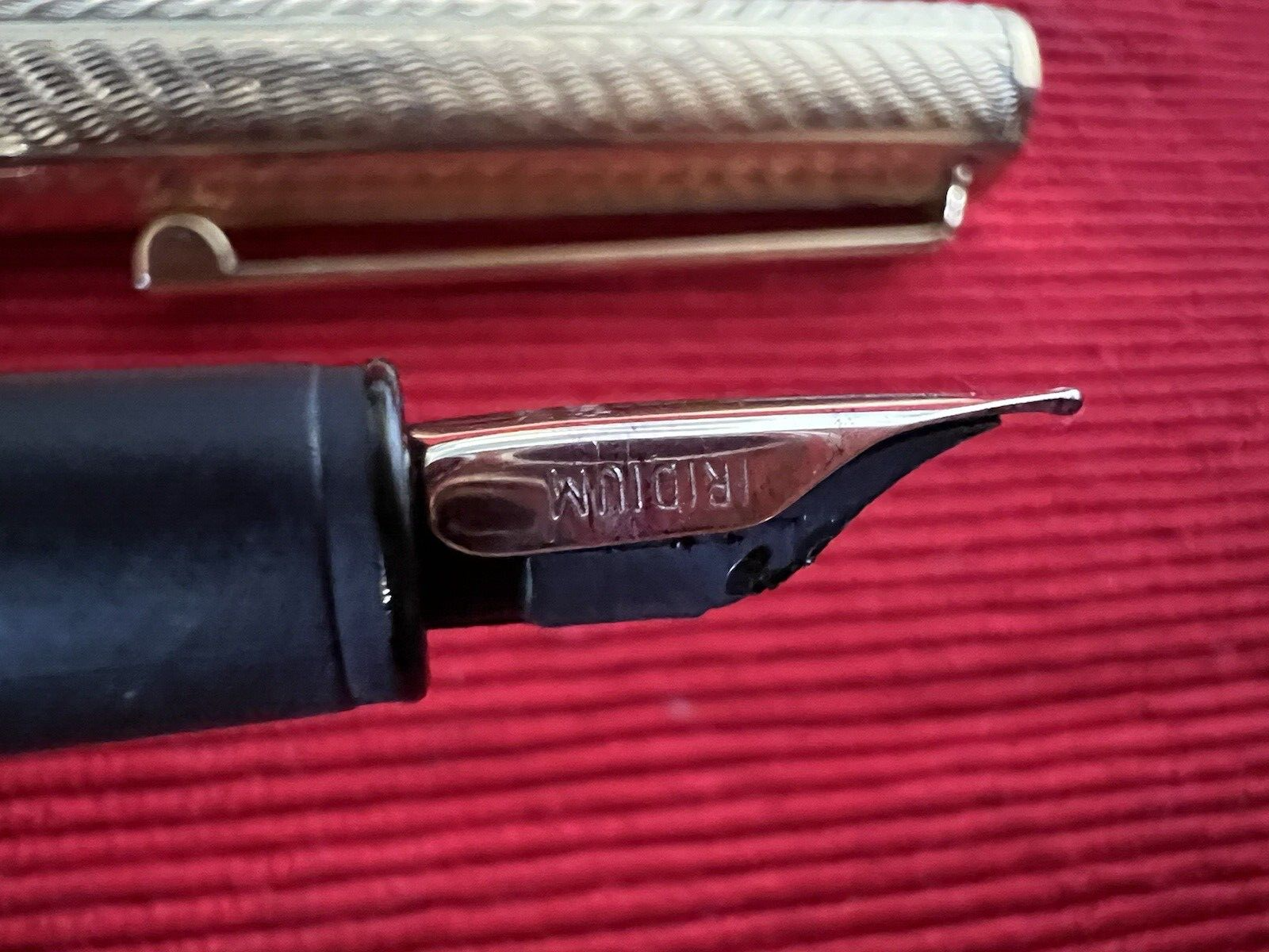 Norex Stylo-Plume Stylo à Plume Argent Massif 925 Ciselé Stylo Plume Or 14 KT