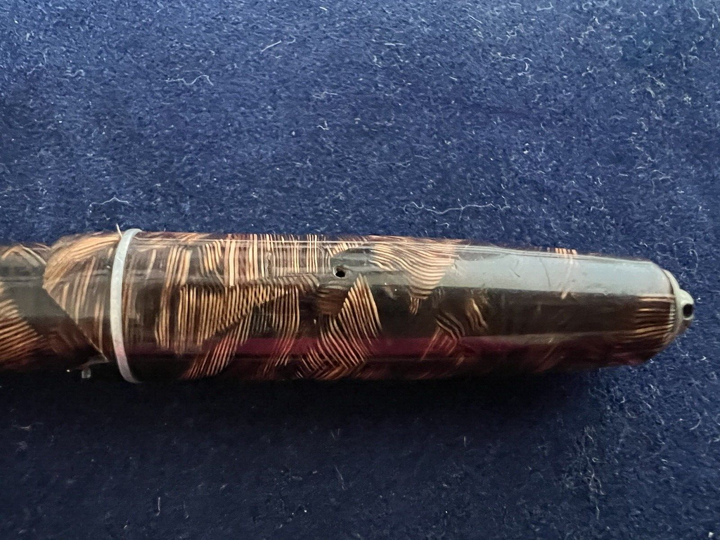 Aurora Stylo-Plume Stylo à Plume Selene Celluloïd Marbré Écrit Antique 1930 