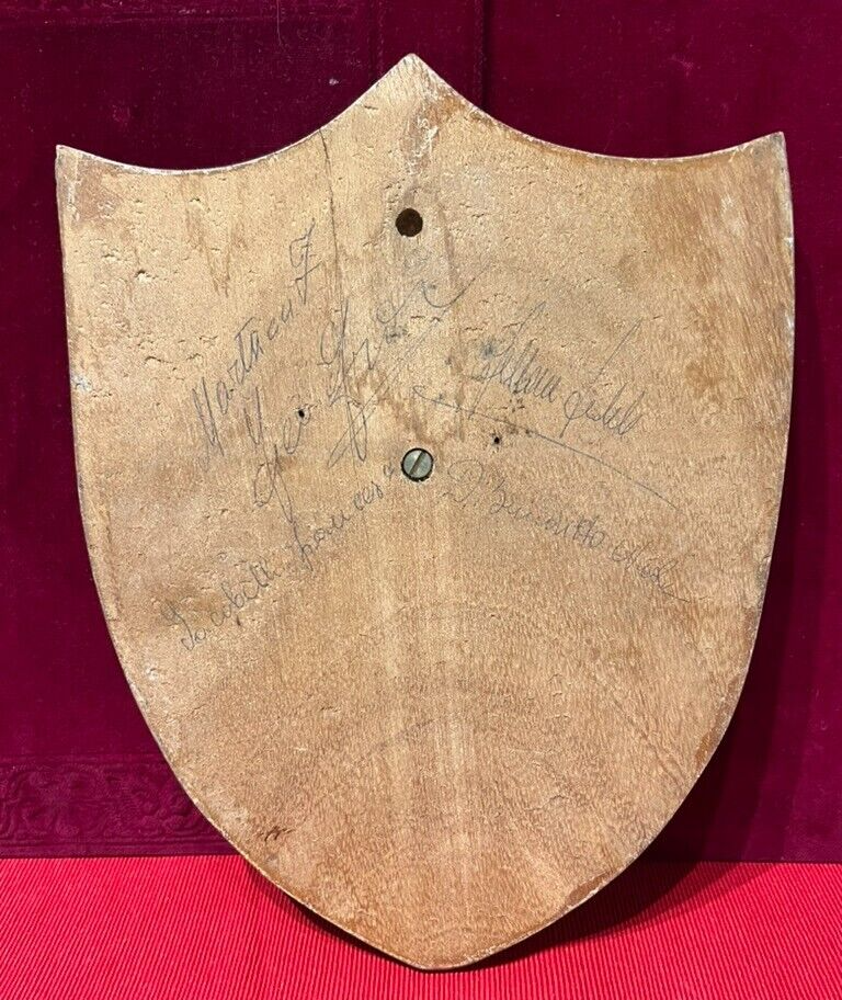 Crest Arsenal Military Maritime Of Taranto Shield Wood Bronze Solid