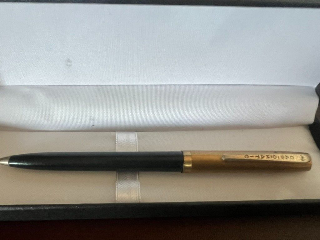 🔴 CAP O MATIC penna sfera a scatto cappuccio laminato americana BNA vintage