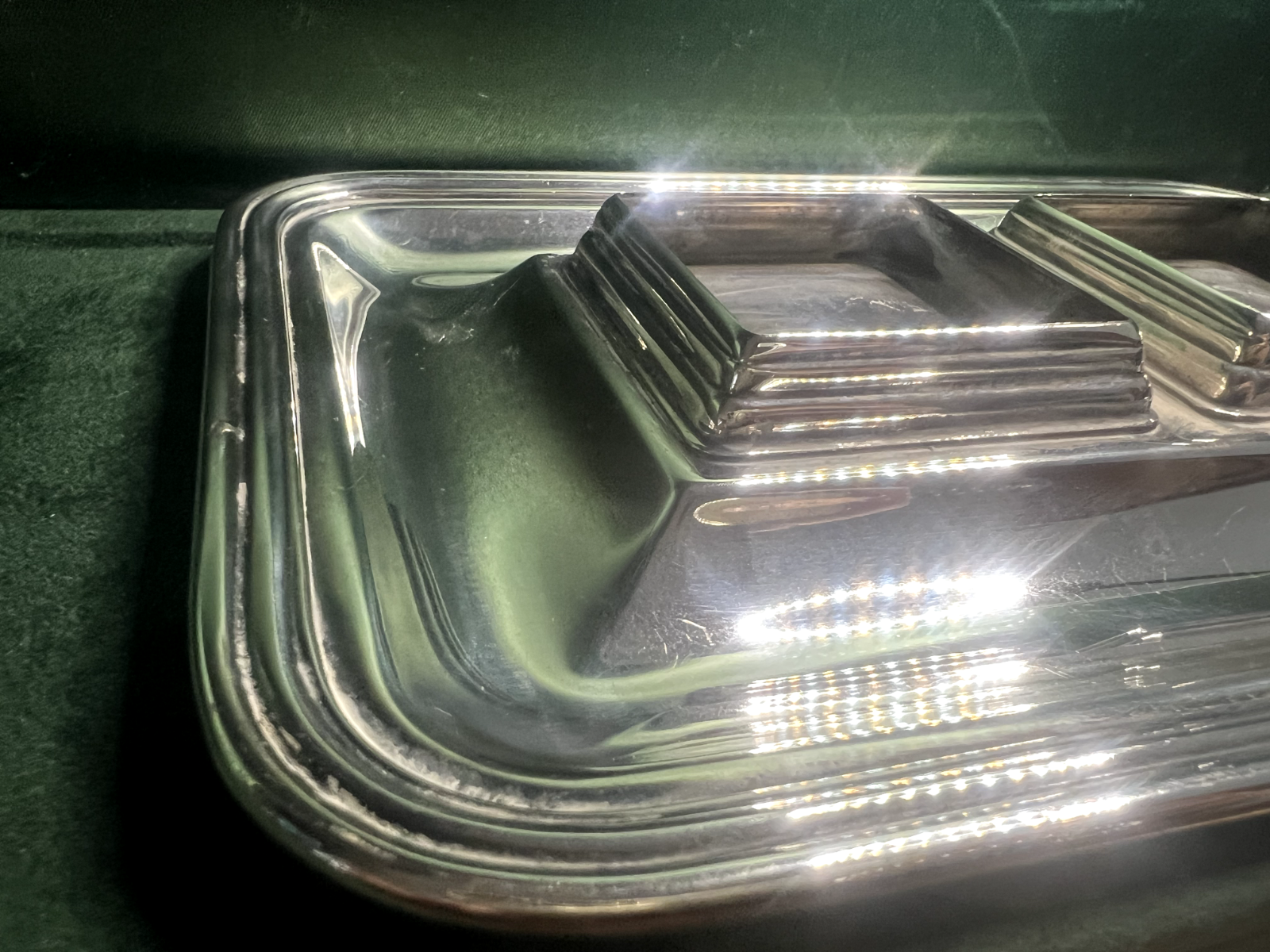 Bijoutiers Florence Base Encrier Sheffield Avec Inserts Encres Vintage