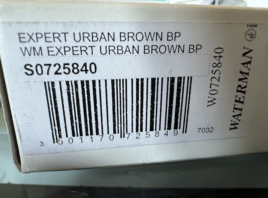 🔴 WATERMAN penna sfera Expert Urban brown in lacca marrone bronzo portapenne