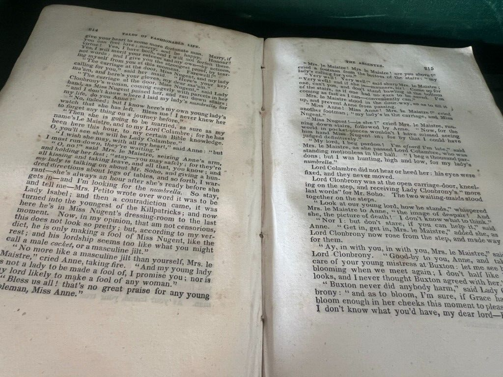 🔴 Libro NOVELS AND TALES Maria Edgeworth in inglese volume 9 antico 1835