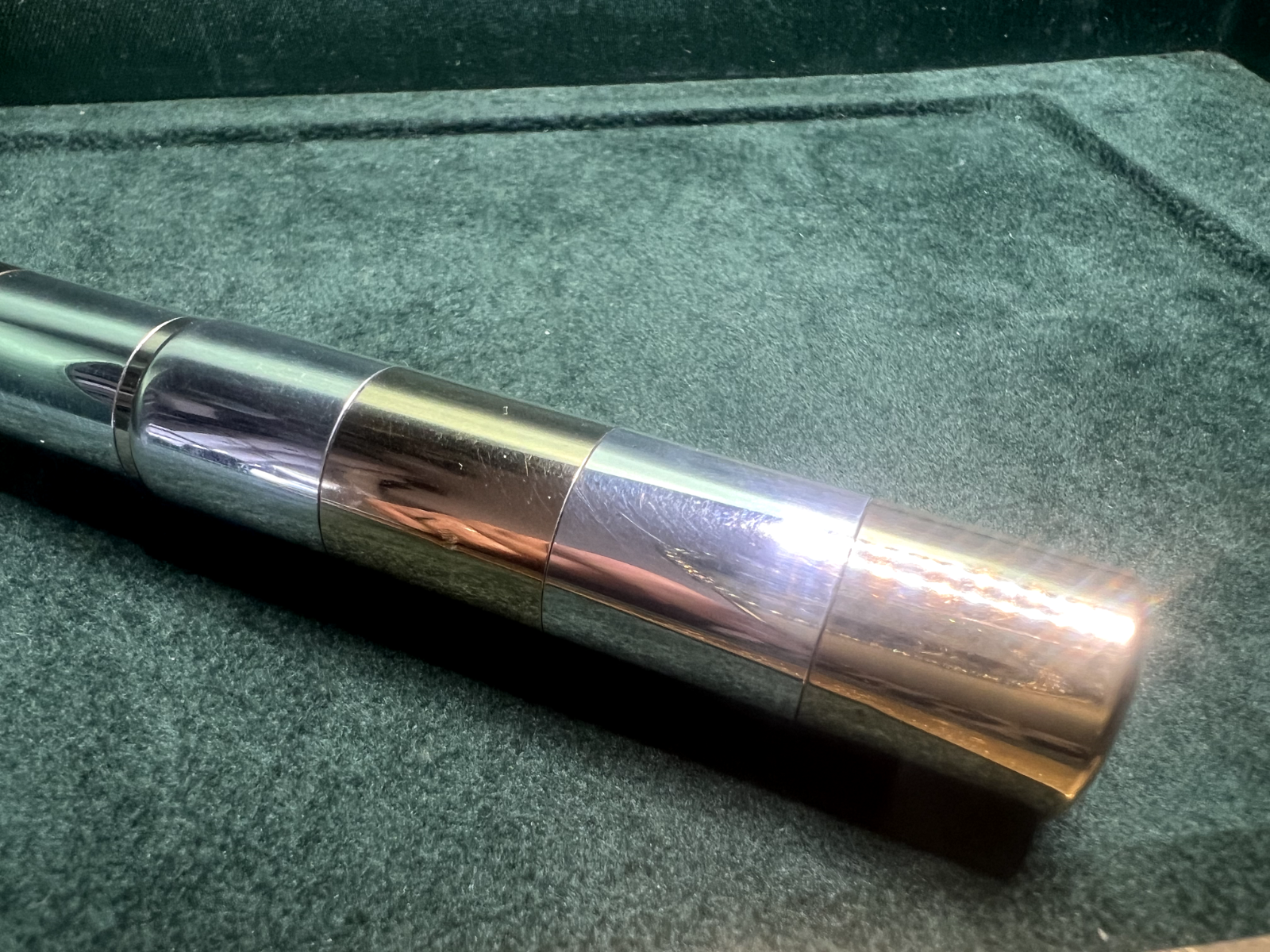 🔴 Seltener, zweifarbiger Kugelschreiber aus massivem 925er Silber mit hohem Gewicht 