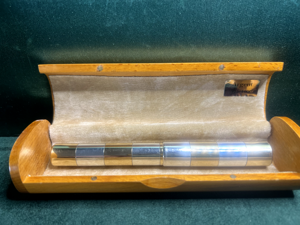 Stylo-Plume Sphère Argent 925 Massif Deux Tons Forte Poids Selten 