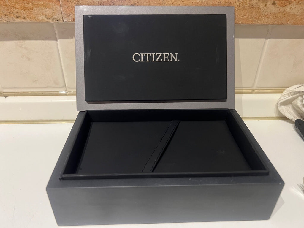 🔴 CITIZEN scatola box orologio Eco drive stiletto rigido custodia