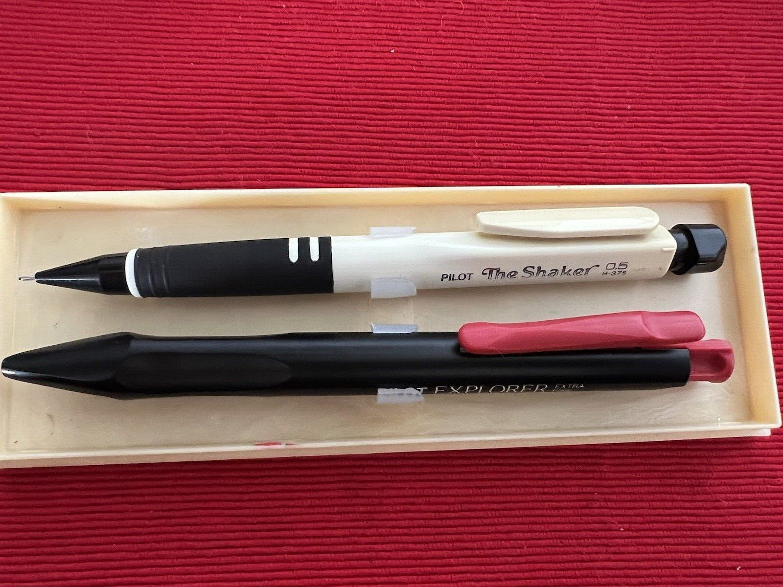 🔴 PILOT penna sfera EXPLORER nera matita meccanica THE SHAKER 0,5 vintage