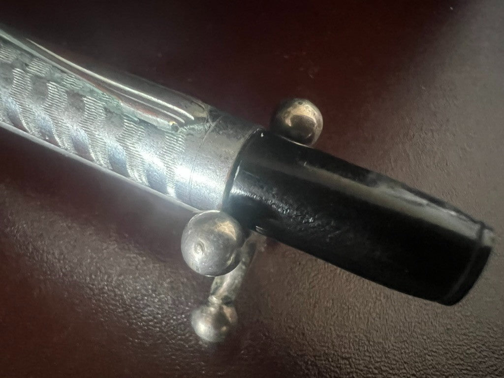 Bleistift Mechanical Druckbleistift Chrom Gemeißelt Guilloche Clip Mit Kugel 