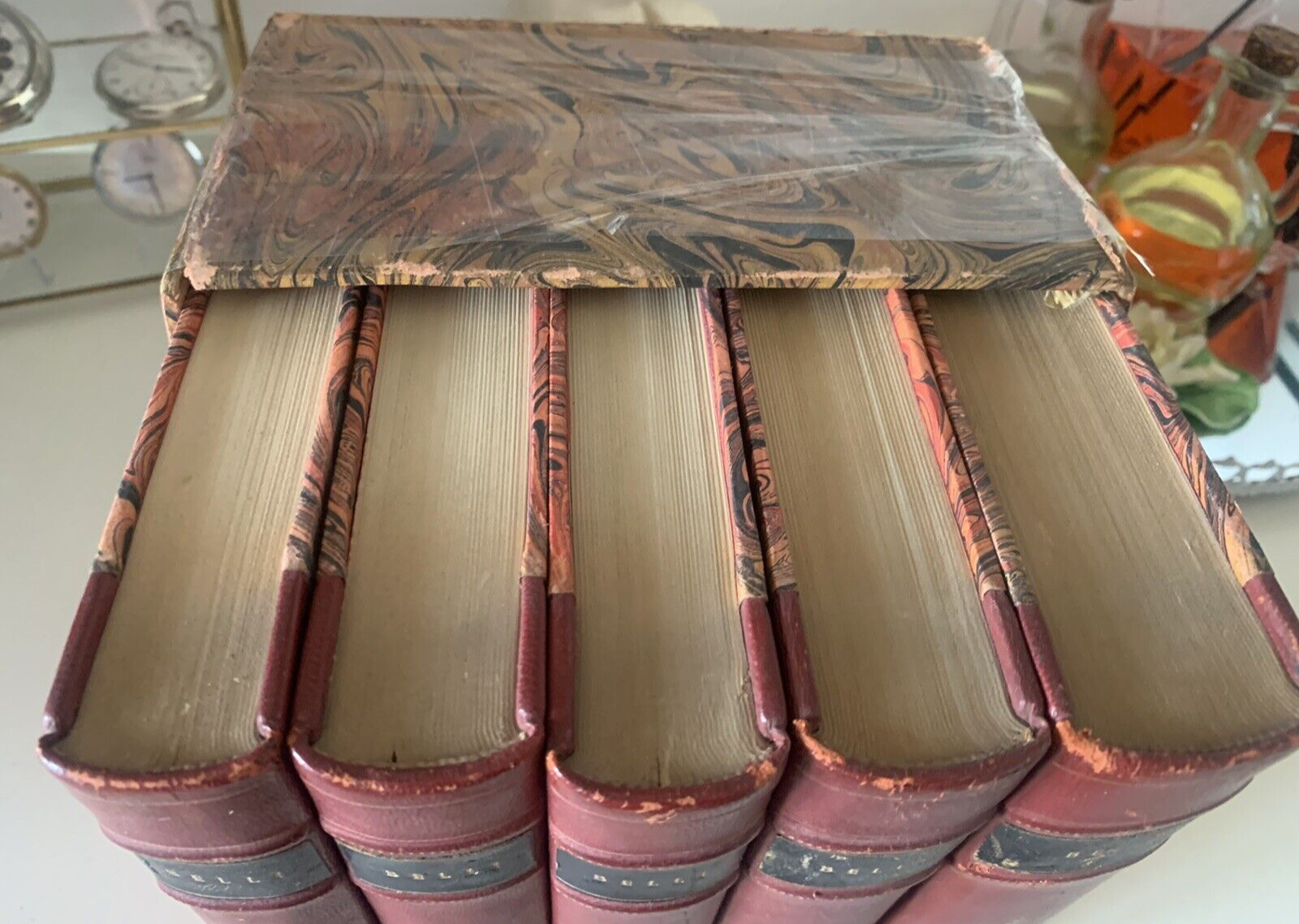 🔴 Wunderschöne Sammlung aller römischen Sonette, 5 Bände, nummerierte Ausgabe, handgebunden 1966