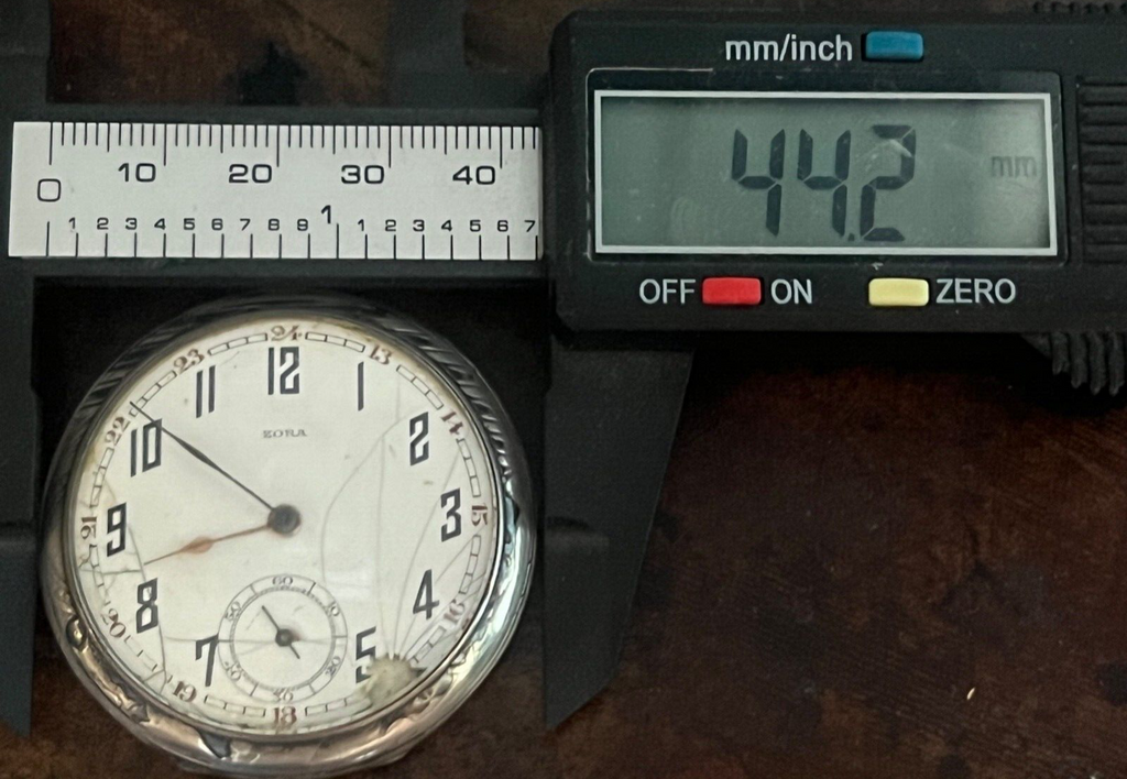 Zora Orologio Poche Argent 800 Étui Ciselé De Examen Pièces Vintage