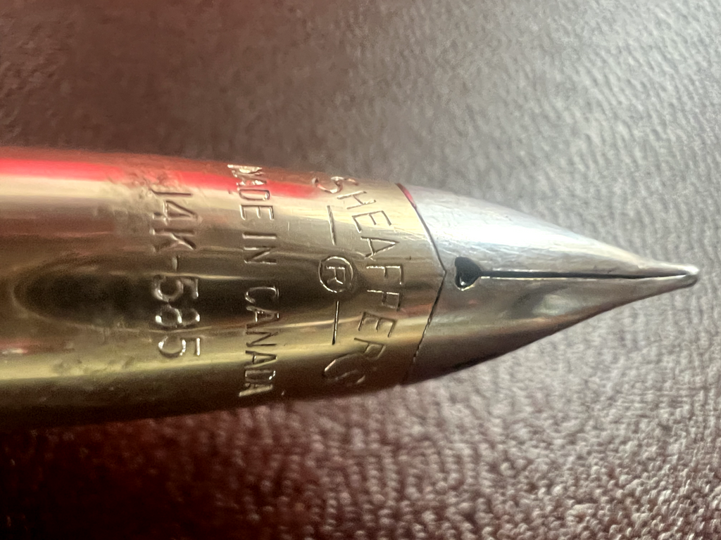 Sheaffer's CP HM Fountain Pen Gold Nib Snorkel Fill Writes Vintage 