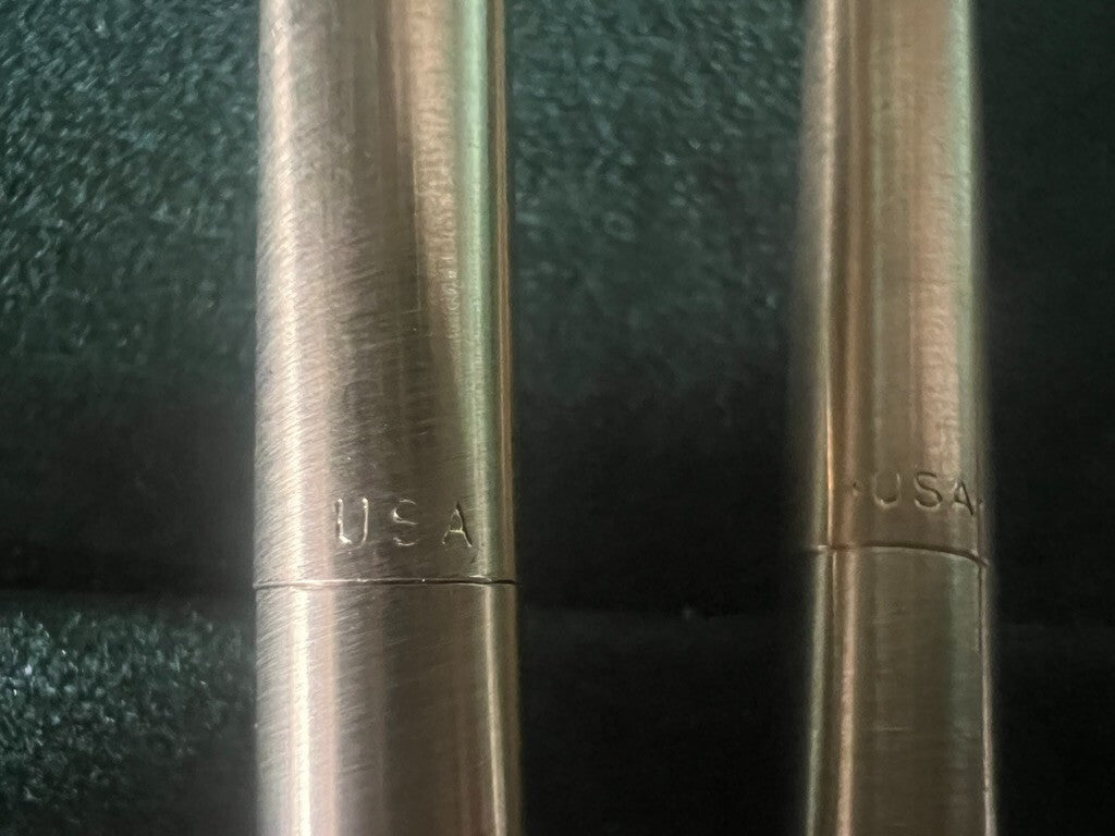 🔴 PAPERMATE penna sfera e matita meccanica metallo dorate mai usate vintage
