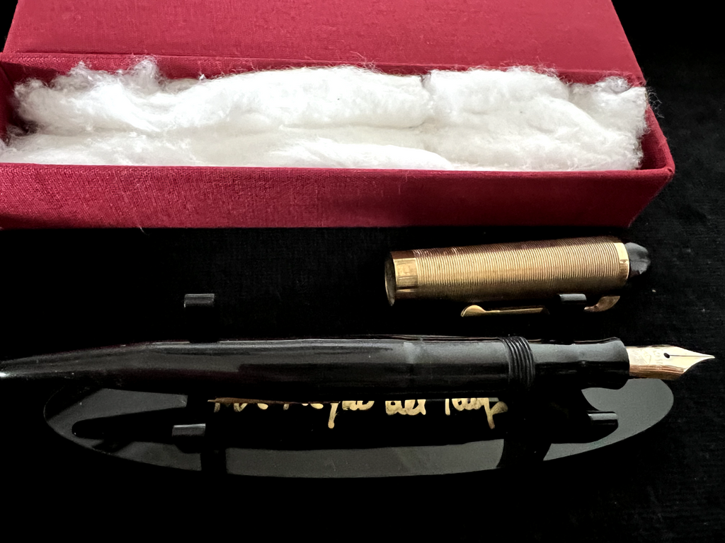 🔴 ARCOS vintage lever-action fountain pen WRITES from 1930 
