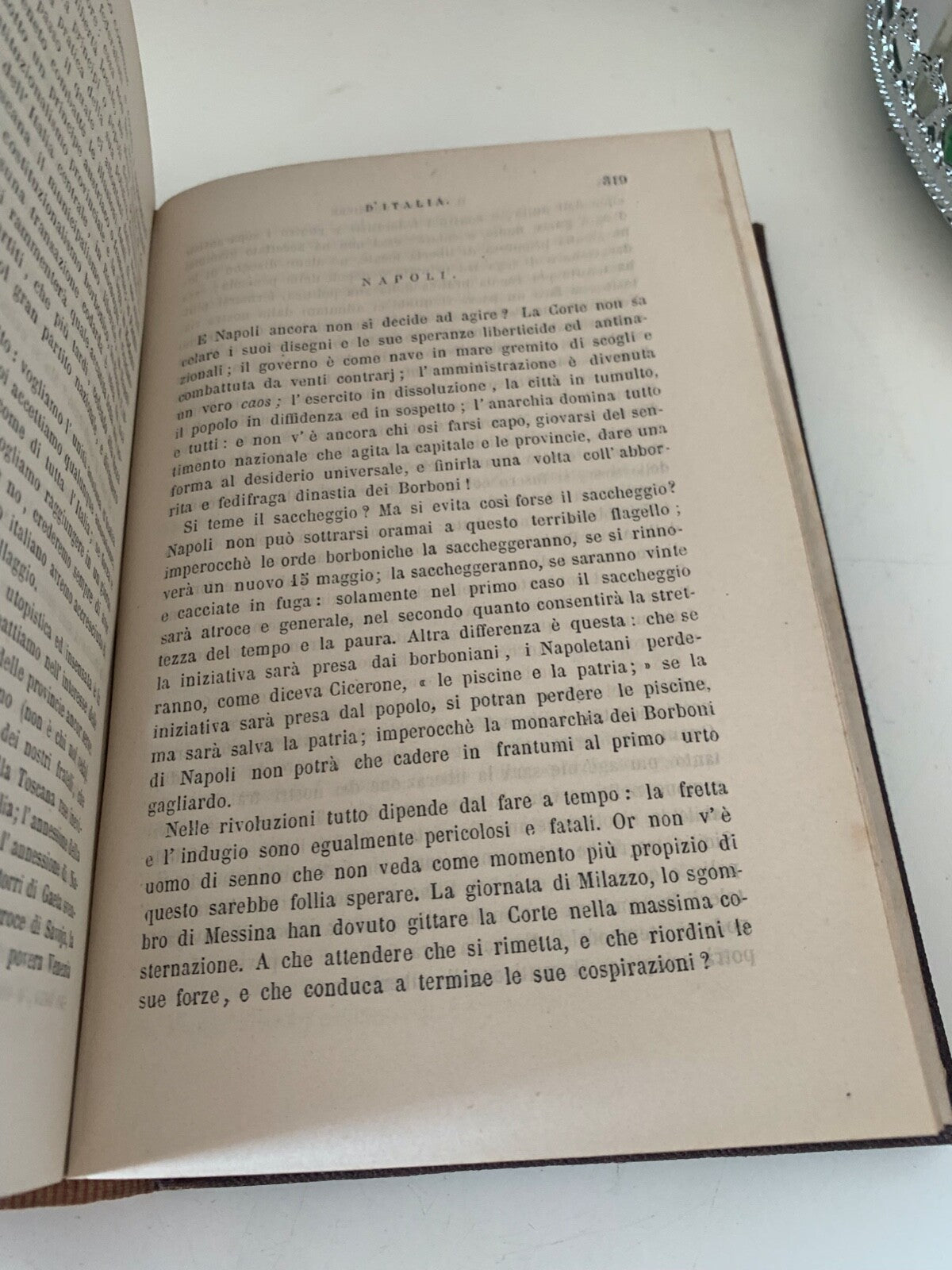 🔴 Book POLITICAL WRITINGS by Giuseppe La Farina Volume 2 old 1870 