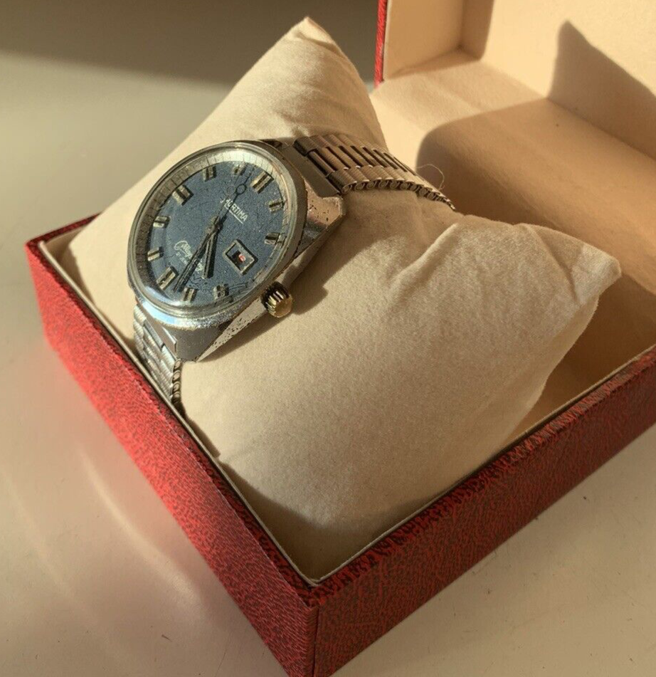 🔴 MORTIMA orologio uomo Calendar super luxe CARICA MANUALE, funziona vintage