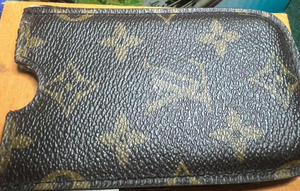 🔴 LOUIS VUITTON porta carte credito Monogram con codice ORIGINALE vintage 2007