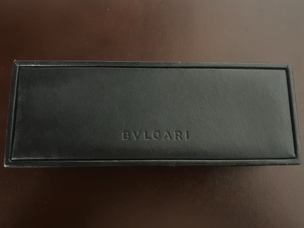BULGARI Stylo À Bille Eccentric Twist Plaqué Or Avec Étui Écrit Vintage