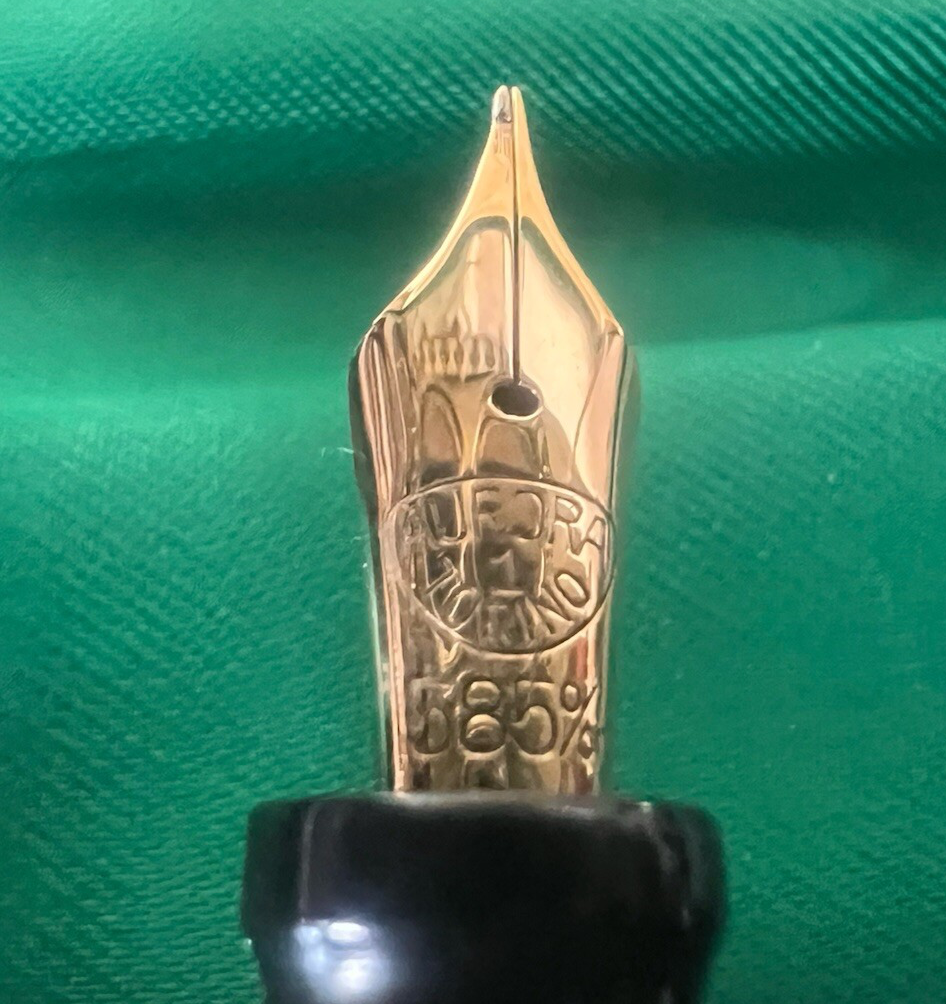 Aurora Stylo-Plume Stylo à Plume Pointure 1 Stylo Plume Or 14K F de Bouton Bas 