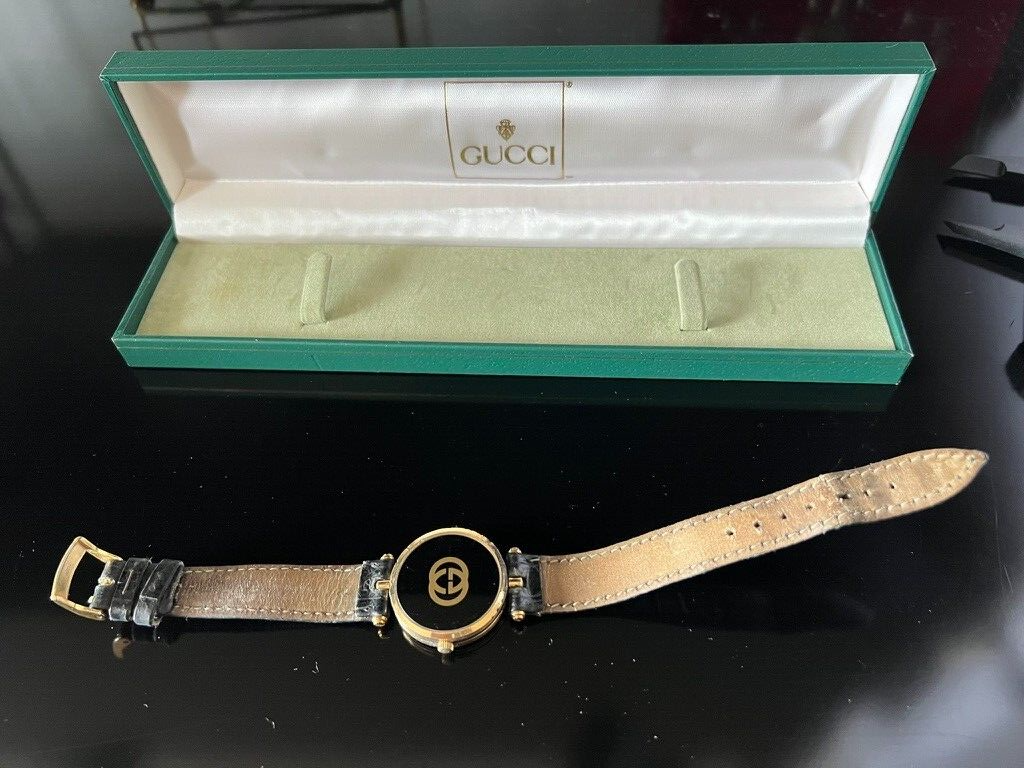 GUCCI Women's Watch Gold Plated Works 2000L Quartz Vintage 80