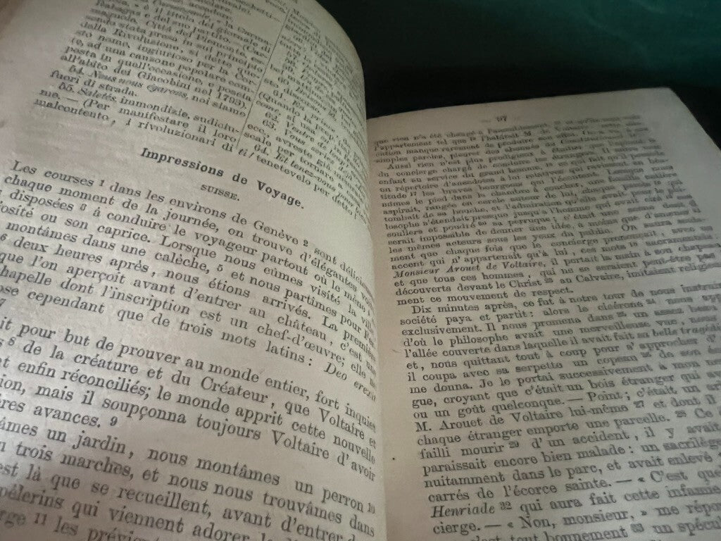 Livre Anthologie Novelle Français Italien En Prose Romeo Del 1894
