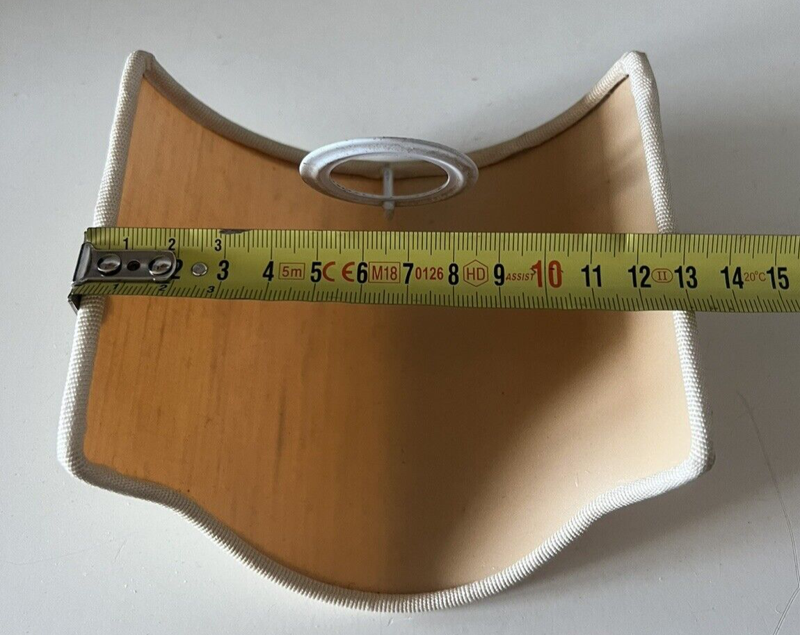 🔴 paralumi PLISSE' per lampada, lume beige ventaglio 3 PEZZI vintage