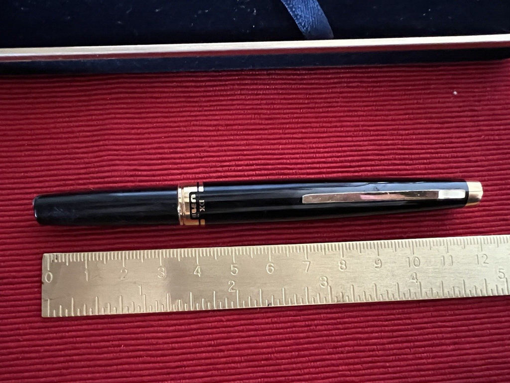 Uni-Ball Stylo-Plume Sphère Dx Mini Noire Brillant Avec Profils Doré Vintage