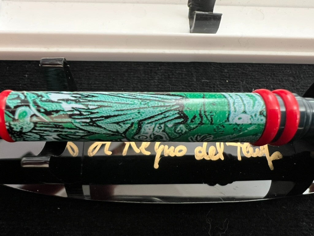 Auretta Stylo-Plume Stylo à Plume par Aurora Jungle Feuille Cartouches Cru '70