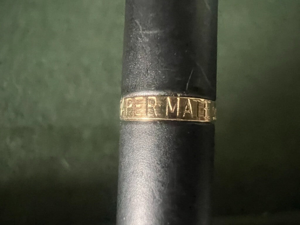 🔴 PAPERMATE mechanical pencil, lacquer, gold profiles, vintage instructions 