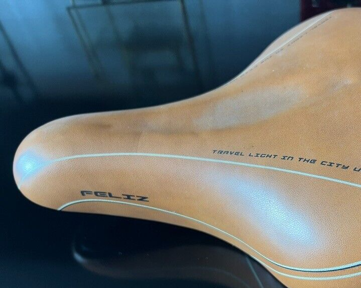 Monte Grappa Saddle Bicycle Feliz By Fratlli Baggio Brown As IN Photo