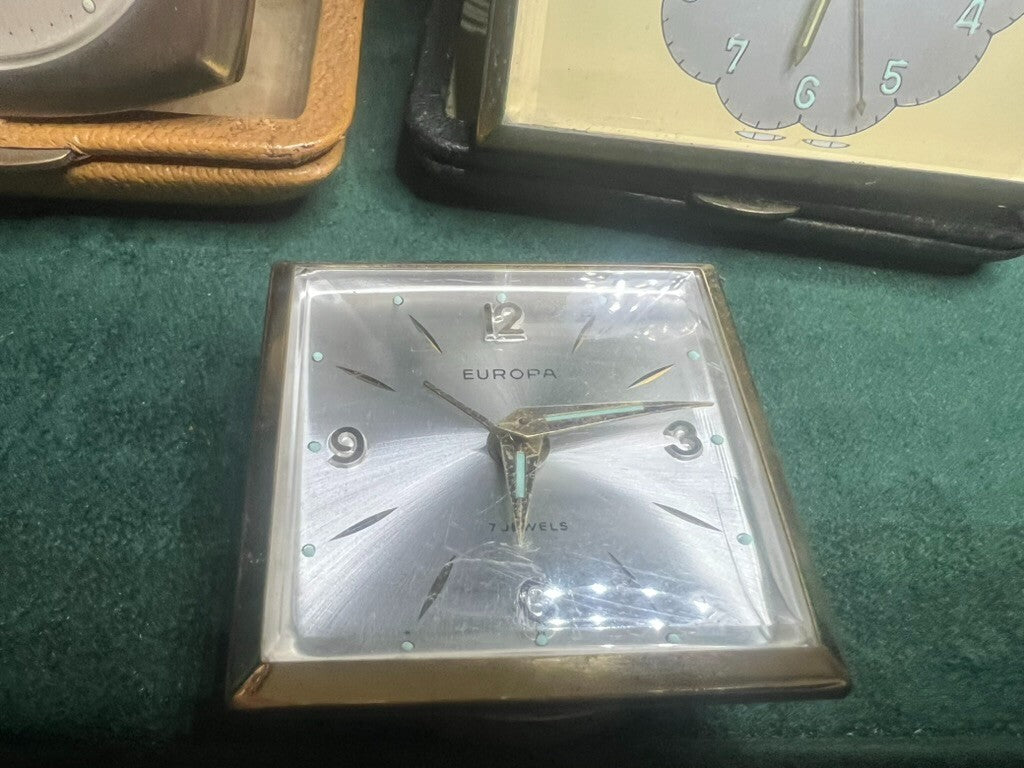 🔴 Orologi SVEGLIE parti di ricambio riparazione con foderi 8 PEZZI vintage