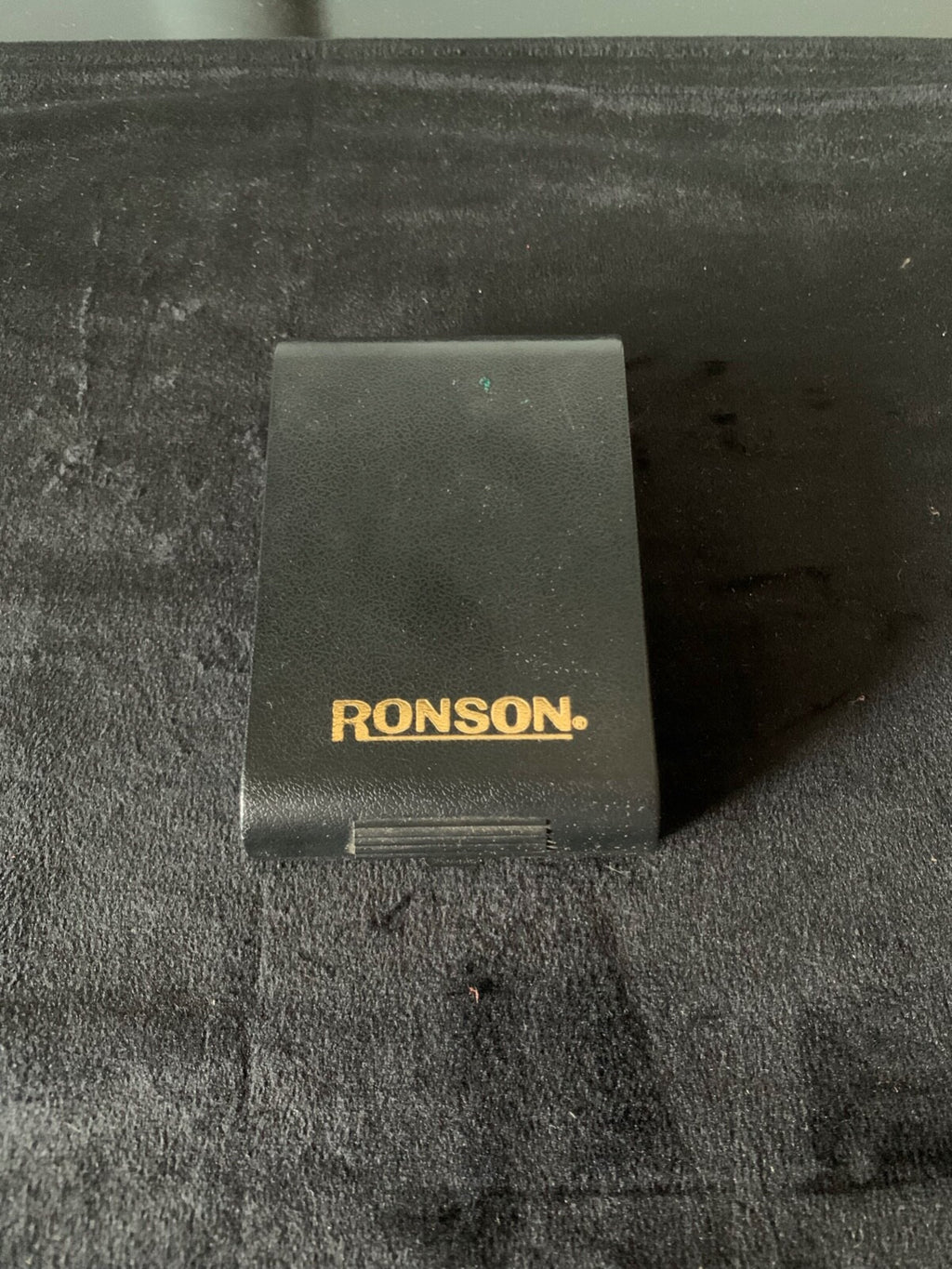 🔴 RONSON scatola accendino da collezione, INTERNO FELPATO vintage