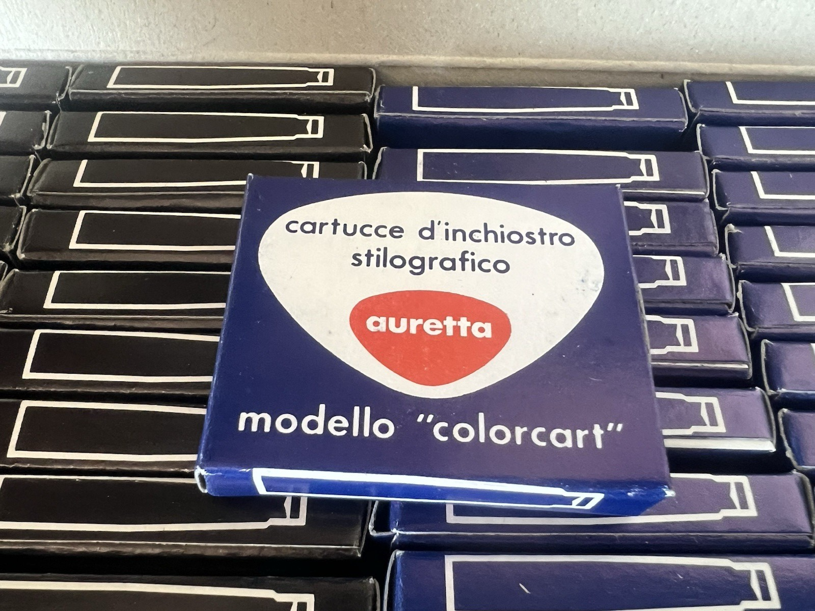 🔴 AURETTA AURORA cartucce penna stilografica 40 confezioni 200 pezzi BLU NERE