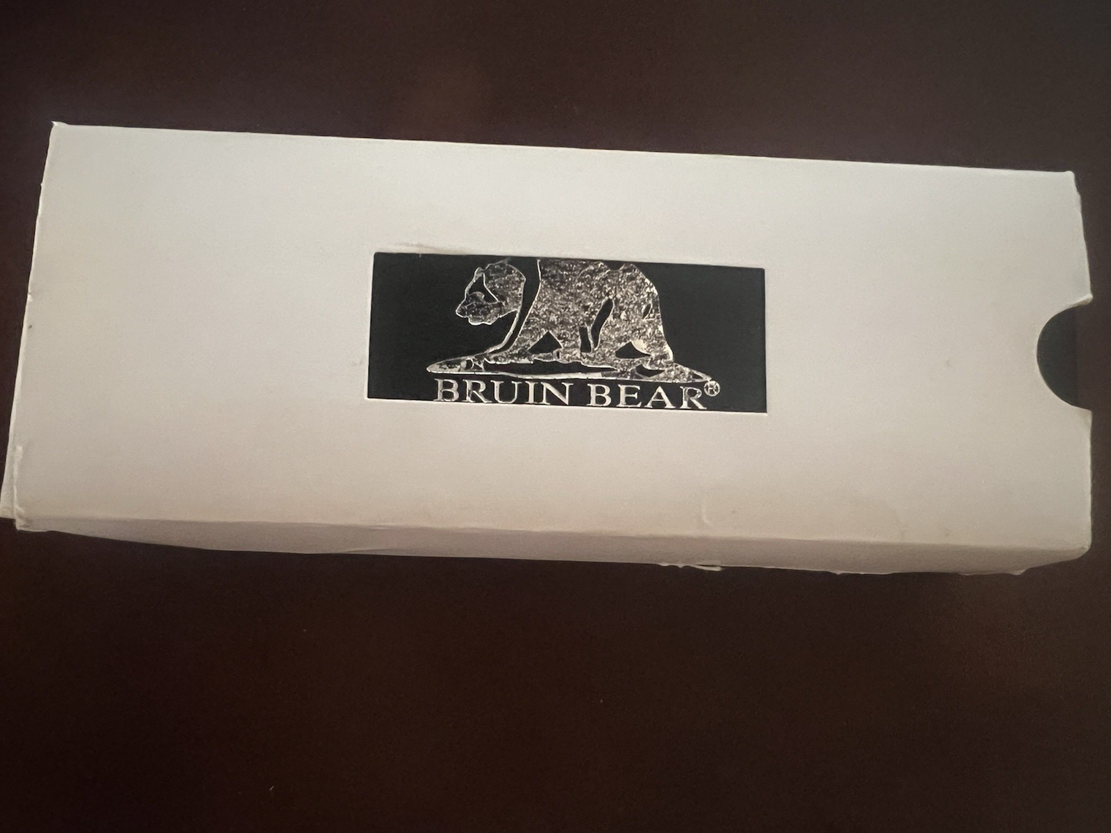 🔴 BRUIN BEAR penna a sfera modello 4054B Metallo cromato lucido Rotazione NO