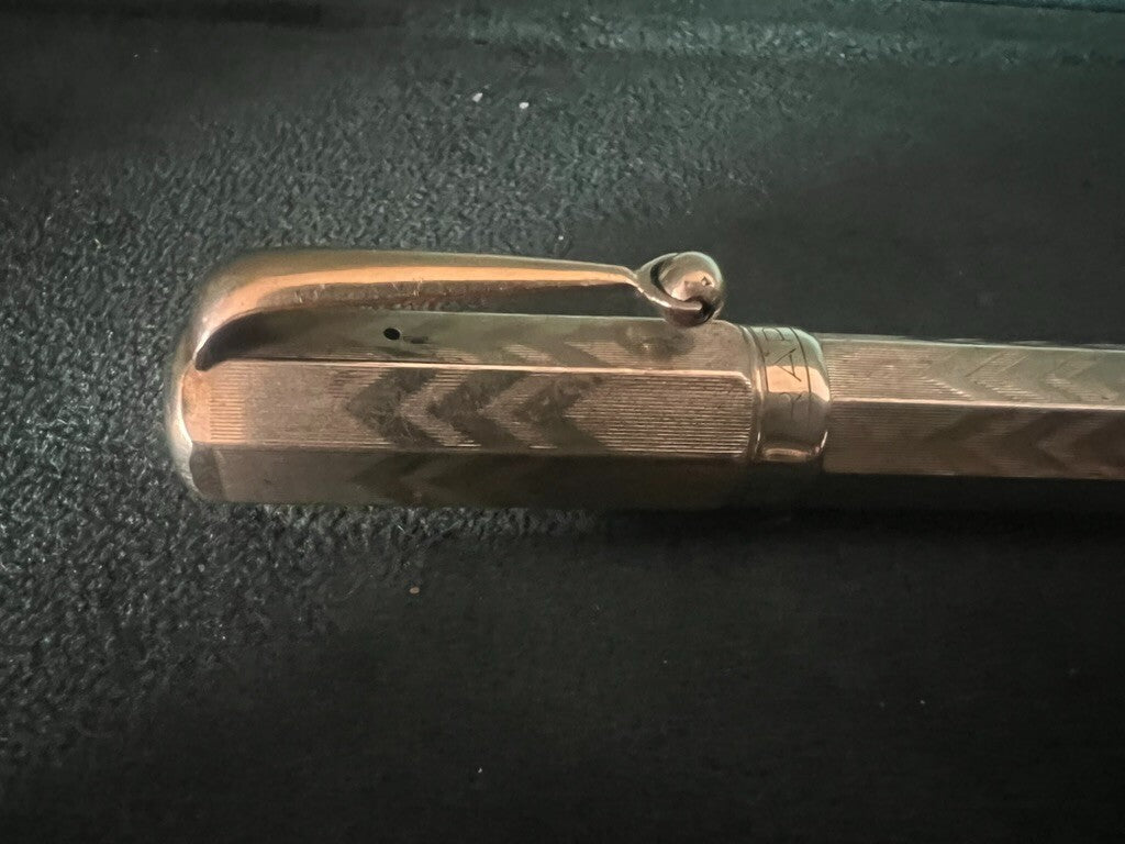 Rapid Stylo-Plume Stylo à Plume Retractable Ancre Or Fonctionne Vintage 