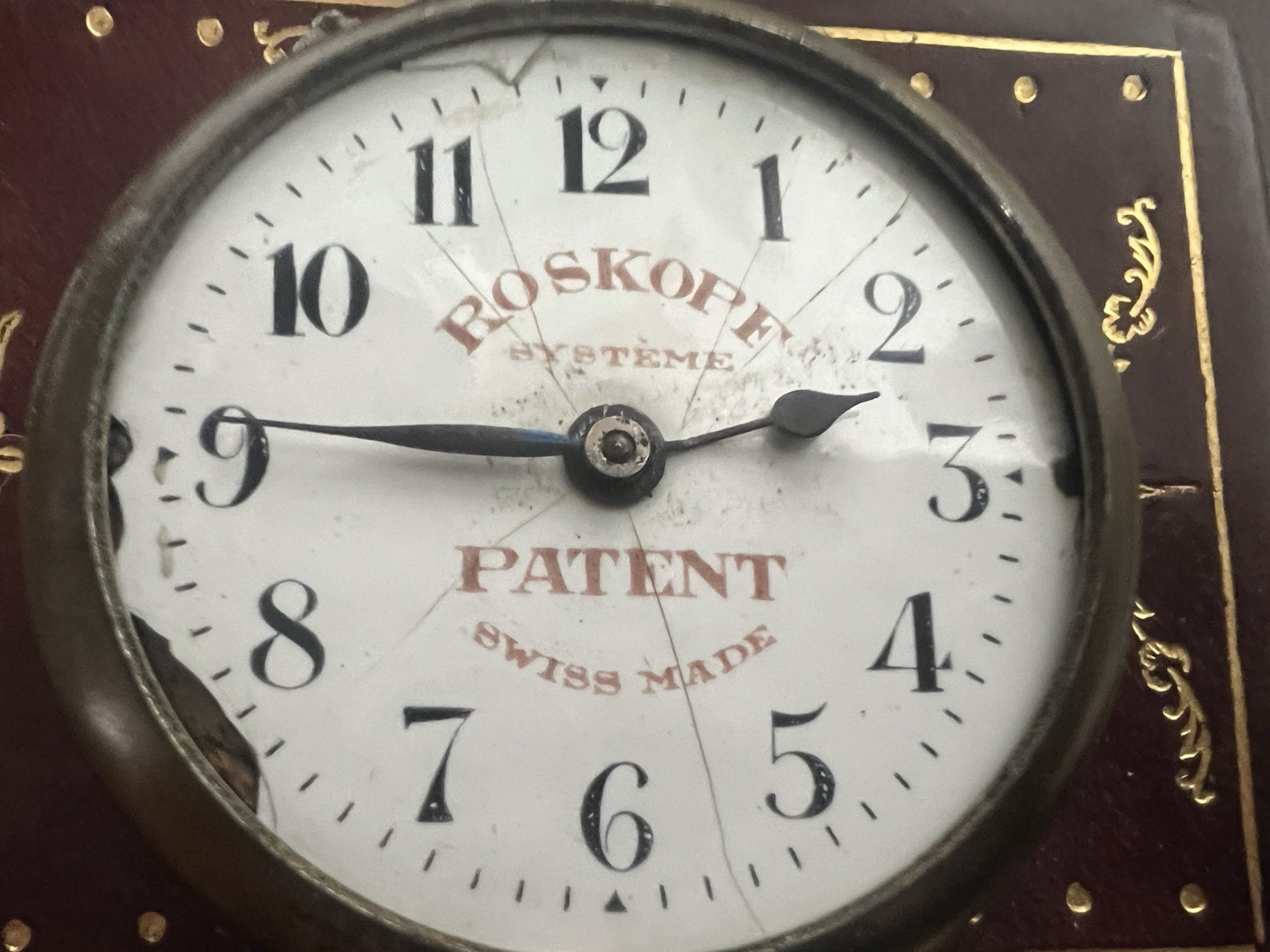 🔴 ROSKOPF orologio tasca uomo da revisionare parti vintage N 24