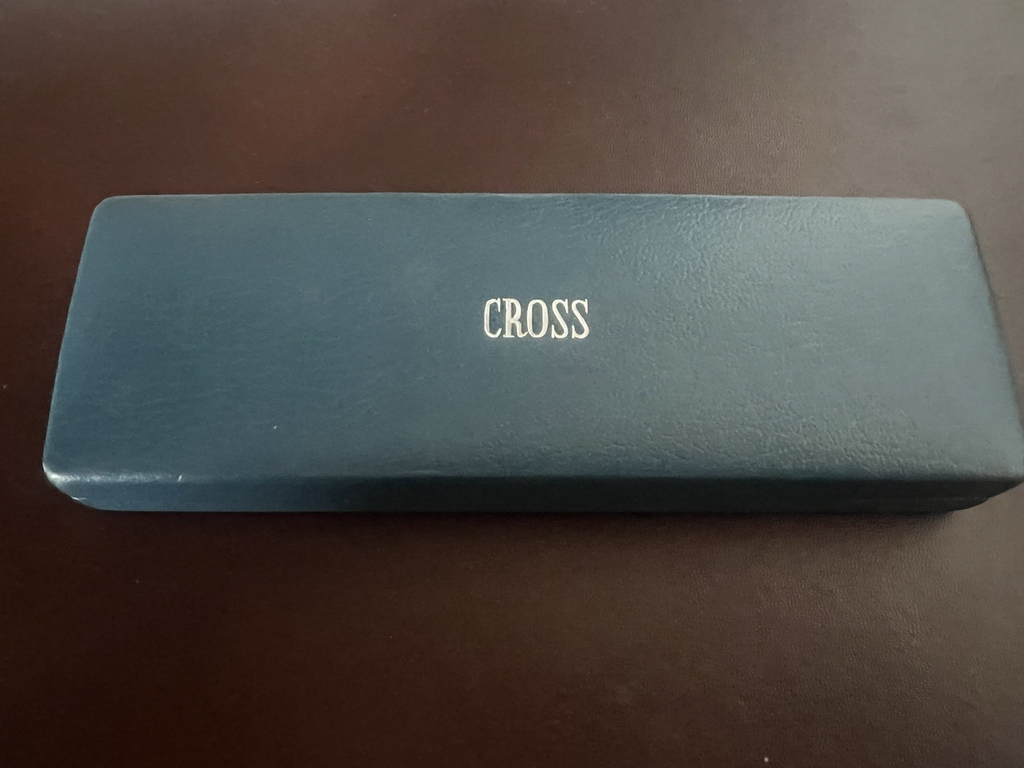 🔴 CROSS Chrom-Kugelschreiber mit Schnappkappe, Etui und Anleitung B 