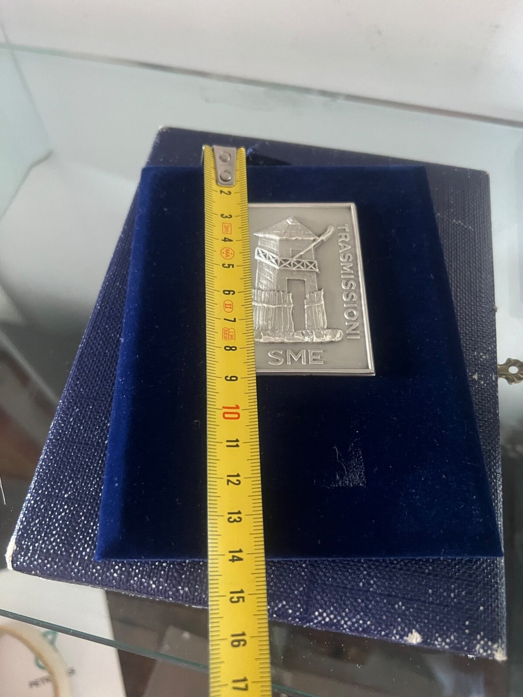 🔴 Targa SME ISPETTORATO TRASMISSIONI effige metallo a rilievo vintage